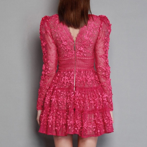 Bronx and Banco Megan Fuchsia Mini Dress - Picture 2 of 6